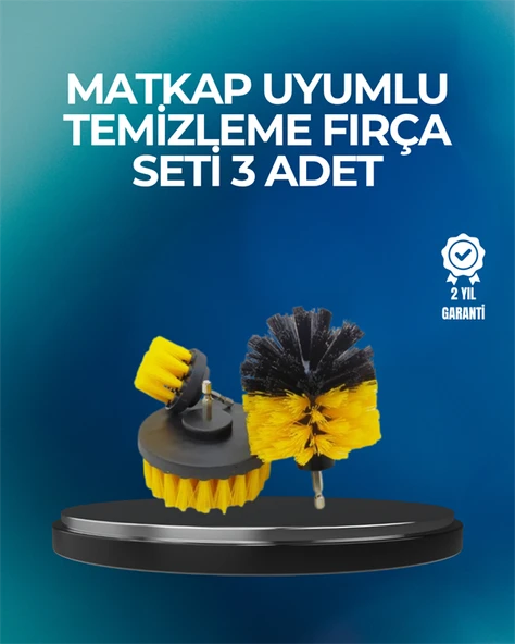 Derinlemesine Temizlik İçin Dayanıklı Kıllı Matkap Fırçası Başlığı ürün görseli 1