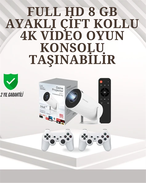 Taşınabilir Çok Fonksiyonlu Projeksiyon – Oyun, Sunum, Netflix ve Eğitim İçin ürün görseli 1