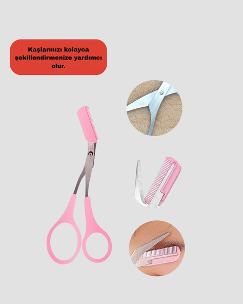 Mini Taraklı Kaş Düzeltici – Hassas Şekillendirme ve Taşınabilir Tasarım - Resim 2