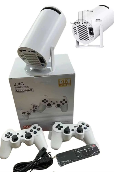 Full HD 8 GB Ayaklı Çift Kollu 4K Video Oyun Konsolu Taşınabilir - Resim 4