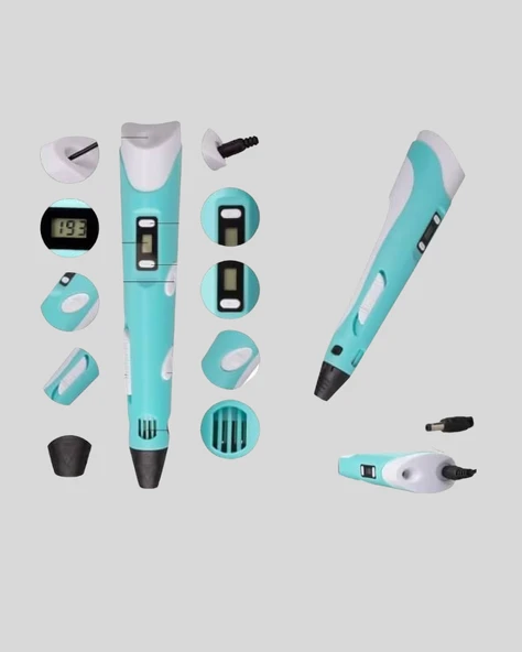 3D Yazıcı Kalem Taşınabilir FDM Teknolojili ve Çok Amaçlı Kullanımlı - Resim 2