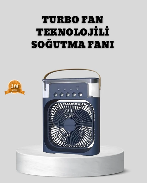 Sessiz Çalışan Turbo Fan Güçlü Hava Akışlı Masa Üstü Vantilatör ürün görseli 1