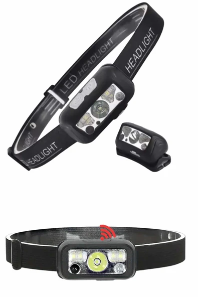 Ayarlanabilir Kafa Lambası Type-C Şarjlı Kompakt Kamp Lambası ürün görseli 1