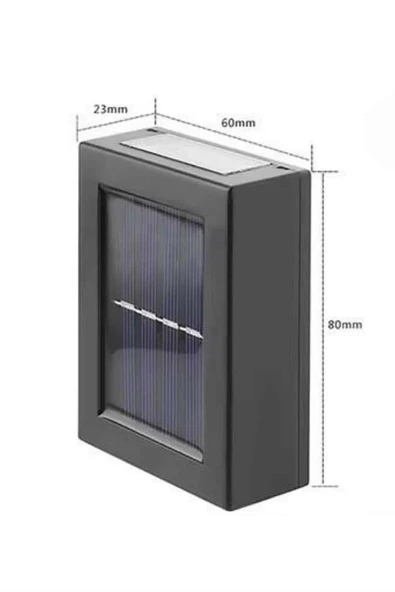 Yeni Model Solar Çift Taraflı Duvar Lambası Dekoratif Duvar Lambası - Resim 3