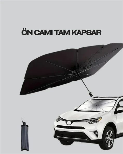 Isı ve UV Engelleyici Güneşlik – 360° Bükülebilir Şemsiye Sapı ile Konfor - Resim 3