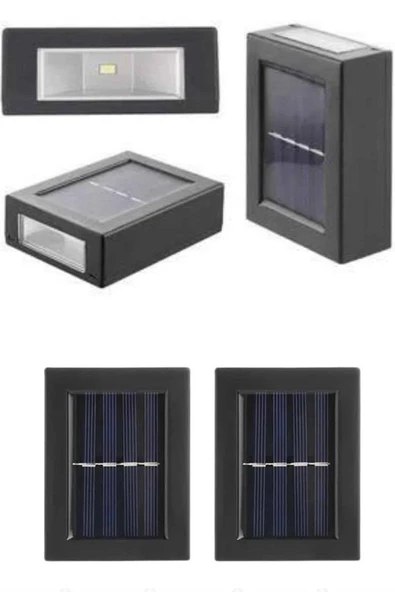 Solar Güneş Enerjili Çift Taraflı Duvar Lambası Çift Taraflı Duvar Lamba Güneş Enerjili - Resim 2