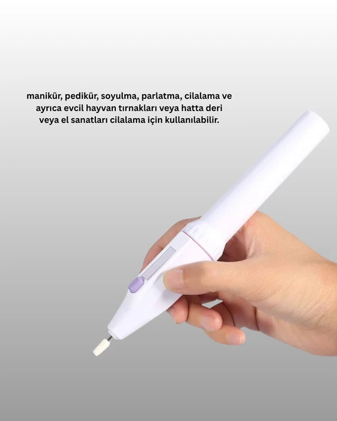 Elektrikli Manikür ve Pedikür Matkap Seti – Ayarlanabilir Hız, Ergonomik ve Sessiz - Resim 3
