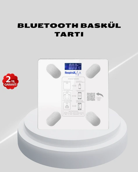 Akıllı Bluetooth Tartı – 8 Farklı Ölçüm Verisi, Otomatik Kişi Tanıma ürün görseli 1