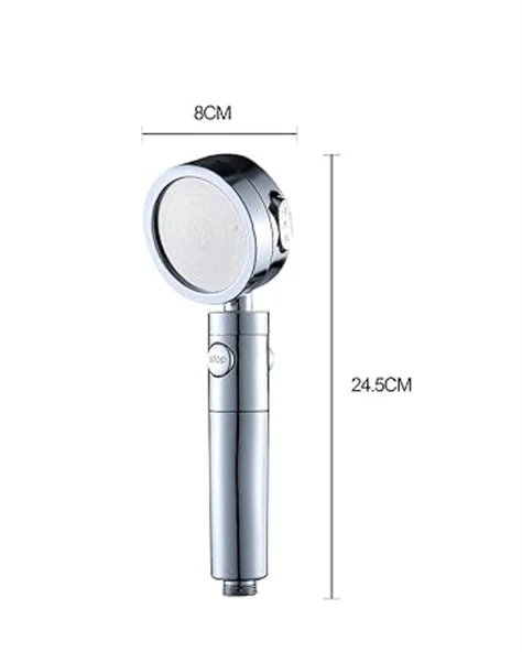 Sağlam Metal Hortum Bağlantılı, 360° Hareketli Duş Başlığı ürün görseli 1