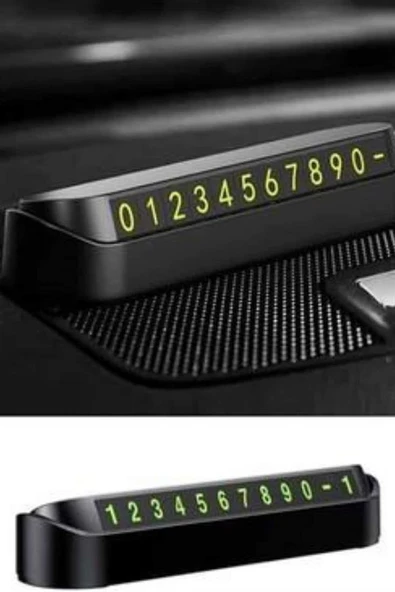 Araç İçi Numaratör Numaralık Oto Cam Kartı Fosforlu Numaratör - Resim 4