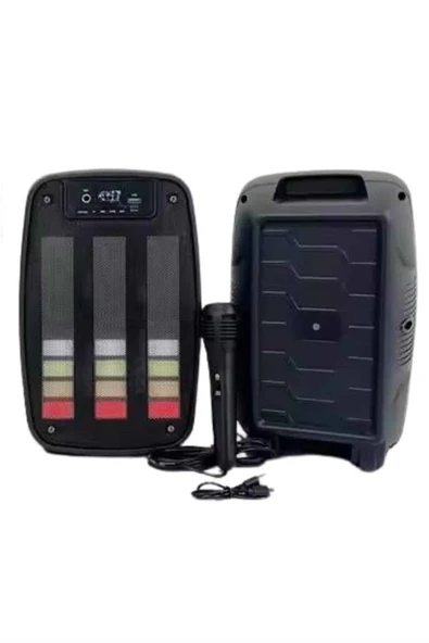 Kablosuz Hoparlör İOS ve Android Uyumlu Şarjlı SD Kart Girişli Bluetooth Hoparlör - Resim 3