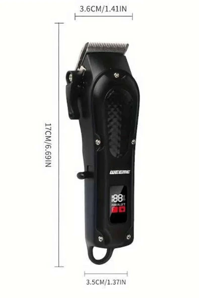 Profesyonel Saç Kesme Aleti Dijital Saç Sakal Tıraş Makinesi Uzun Ömürlü - Resim 5