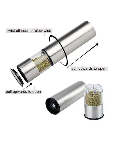 Elektrikli Baharat Öğütme Cihazı Ergonomik Şeffaf Gövde - Resim 3