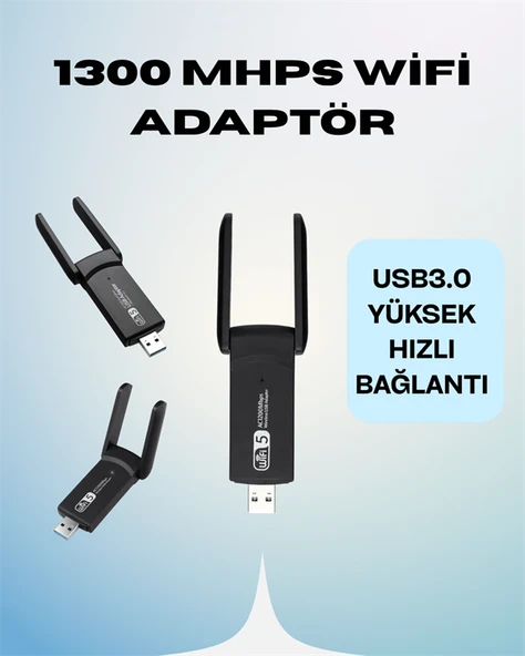 AC1200 USB WiFi Adaptör ürün görseli 1