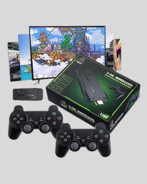 Taşınabilir Kablosuz Oyun Konsolu 2.4G TV Destekli Kompakt Gövde ürün görseli 1