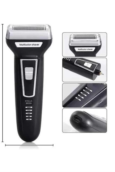 3'lü Set Saç Sakal Kesme Traş Makinesi Burun Kılı Alma Tıraş Makinesi - Resim 2