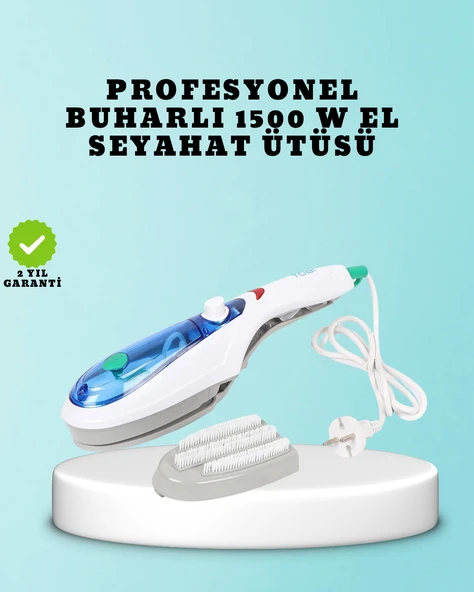 Kompakt Seyahat Ütüsü 1500W | Koku Giderici Buhar Fonksiyonlu ürün görseli 1