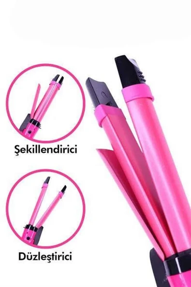 Saç Şekillendirici Düzleştirici ve Maşa Özellikli Şekillendirici Seramik Kaplama - Resim 3