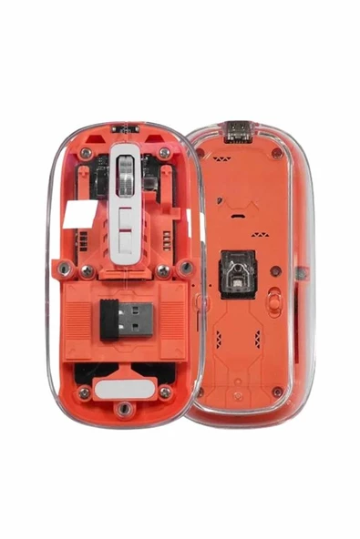 Kablosuz Mouse Fare Şarjlı Bluetooth Wireless Çift Modlu Sessiz ürün görseli 1