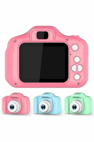 Dijital Fotoğraf Makinesi Çocuk Mini 1080p HD Kaliteli Renkli - Resim 2