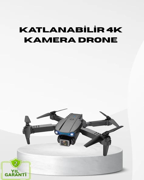 4K Katlanabilir Drone Uzaktan Kontrollü Wi-Fi Görüntü Aktarımlı ürün görseli 1