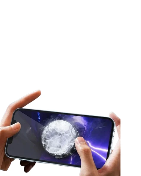 RGB Işıklı Girdap Fanlı Mobil Soğutucu | Manyetik Montaj | Type-C Girişli - Resim 3