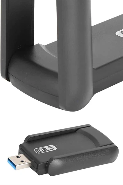 Mbps Wifi Alıcı Kablosuz Wifi Adaptörü Çift Band Çift Antenli - Resim 3