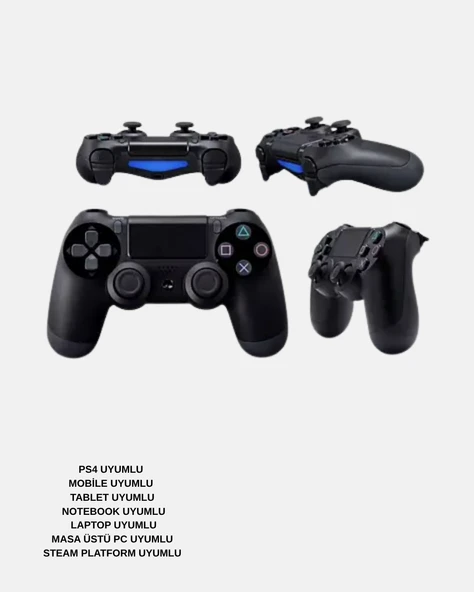 Bluetooth Oyun Kolu – Titreşimli, PS4, Steam, PC, Mobil ve Tablet Uyumlu - Resim 4