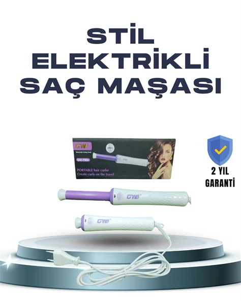 GW 32mm Döner Başlıklı Saç Kıvırma Makinesi – Her An Her Yerde Profesyonel Şekillendirme ürün görseli 1