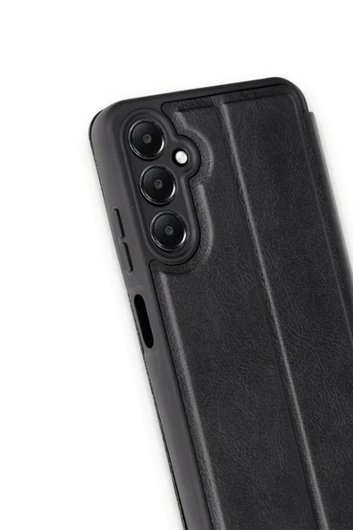 Samsung Galaxy A17 5G Flip Cover - Siyah-(5796) - Resim 3