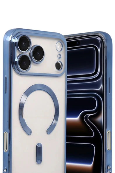 Apple iPhone 17 Pro Max Kross Magneticsafe Kapak - Sierra Blue-(5796) - Resim 2