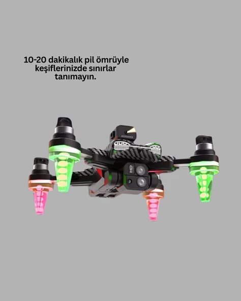 Katlanabilir Drone 1080P Kamera Full HD Çekim Hafif ve Taşınabilir - Resim 2