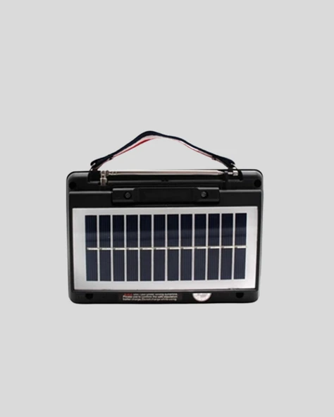 Solar Hoparlör Bluetooth FM AM SW Radyo Çok Fonksiyonlu Şarjlı - Resim 2