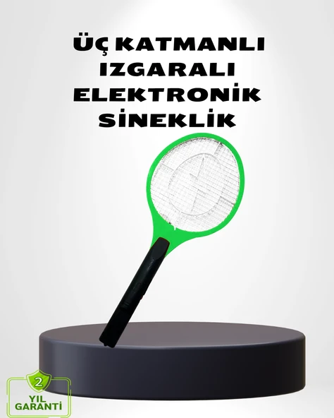 Taşınabilir Elektronik Sineklik – Üç Katmanlı Güvenli Izgara ve Kimyasız Koruma ürün görseli 1
