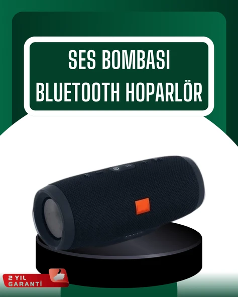 Kablosuz Hoparlör 12 Saat Çalma Süresi USB AUX TF Kart Destekli ürün görseli 1