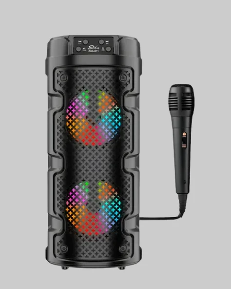 Taşınabilir Bluetooth Hoparlör Çift Sürücü Güçlü Bas HD Ses Çoklu Bağlantı - Resim 4