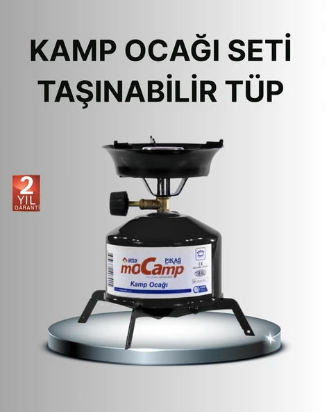 Kompakt Kamp Ocağı Seti Gaz Tüplü Ayarlanabilir Alevli 400g Hafif Tasarım ürün görseli 1