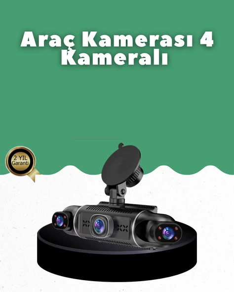 1080P 4 Kanallı Araç Kamerası GPS + WiFi + G Sensör Destekli ürün görseli 1