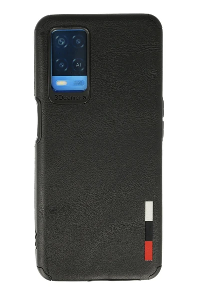Oppo A54 4G Kılıf Loop Deri Silikon - Siyah-(5796) ürün görseli 1
