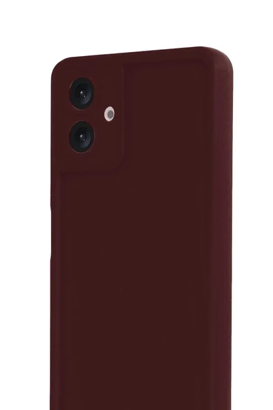 Samsung Galaxy A07 Viera Silikon - Bordo-(5796) - Resim 2