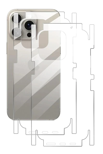iPhone 17 Pro Max 360 Mat Full Body Arka Koruyucu-(5796) - Resim 2