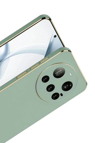 Xiaomi Mi 15 Ultra Kılıf Volet Silikon - Açık Yeşil-(5796) - Resim 2