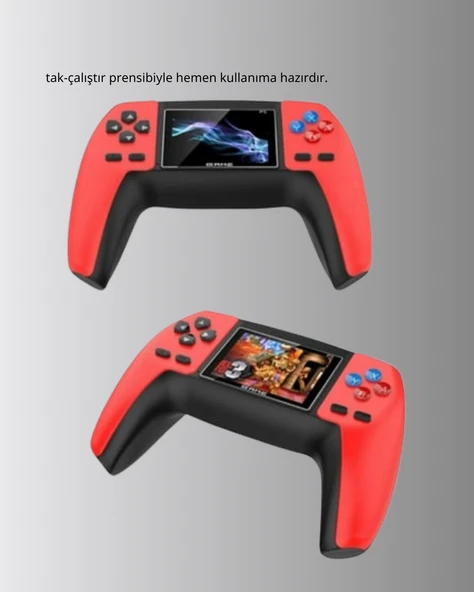 520 Oyunlu Retro Gamepad – Nostaljik Eğlenceyi Her Yere Taşı - Resim 3