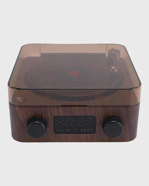 Dekoratif Gece Işığı Bluetooth Hoparlör Dijital Saat Çok Yönlü Sesli Aydınlatma - Resim 3