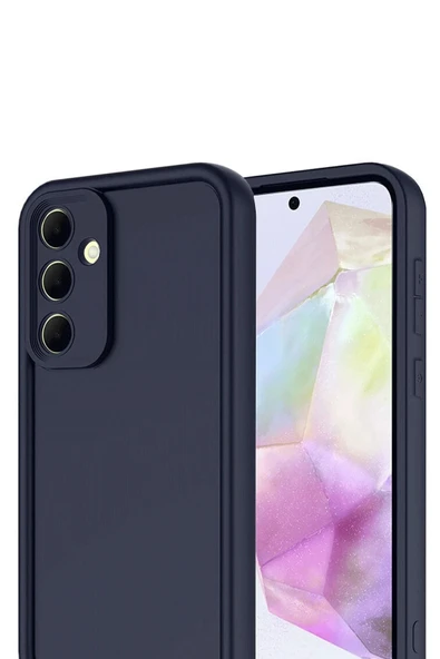 Samsung Galaxy A17 5G Viera Silikon - Lacivert-(5796) - Resim 2