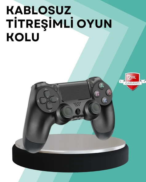 Kablosuz PS4 Oyun Kolu – Çift Titreşimli Motor, Uzun Pil Ömrü ve Hassas Kontrol ürün görseli 1