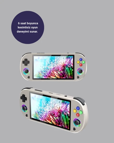 Taşınabilir Retro Oyun Konsolu – 5 İnç IPS Ekranlı, 3000 mAh Şarjlı, HD Destekli ürün görseli 1