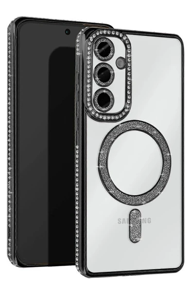 Samsung Galaxy A56 Joke Simli Magneticsafe Kılıf - Siyah-(5796) ürün görseli 1