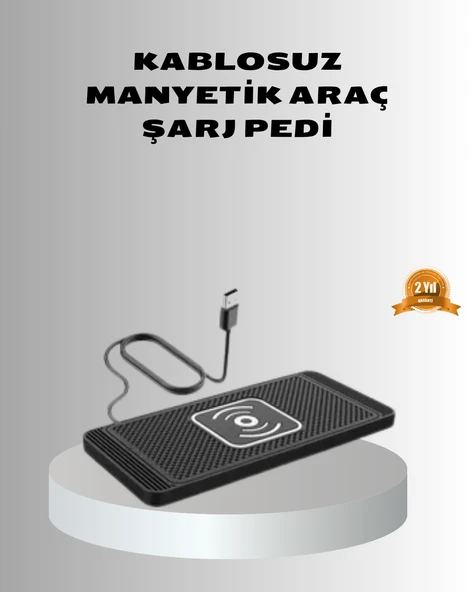 Manyetik Şarj Pedi 7.5W 10W 15W Hızlı Şarj Kaymaz Tabanlı ürün görseli 1