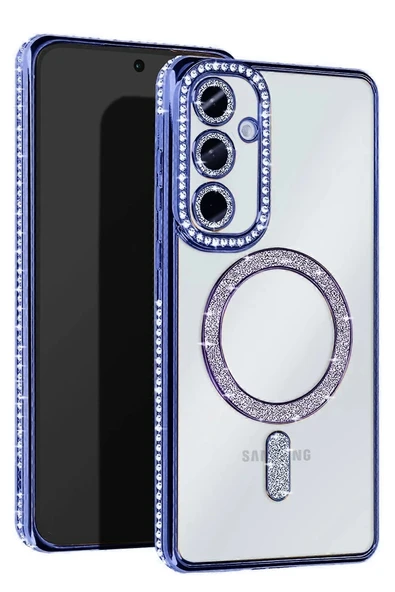 Samsung Galaxy A15 4G Joke Simli Magneticsafe Kılıf - Mavi-(5796) ürün görseli 1